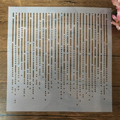 30*30 cm točkasta linija Rainy DIY Šablone za slojeve Zidne slike Spomenar Bojanje Album za utiskivanje Ukrasni predložak