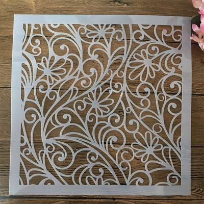 30*30 cm točkasta linija Rainy DIY Šablone za slojeve Zidne slike Spomenar Bojanje Album za utiskivanje Ukrasni predložak