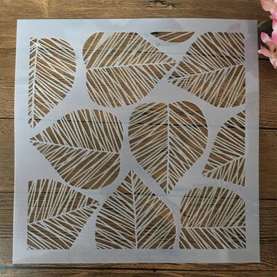 30*30 cm točkasta linija Rainy DIY Šablone za slojeve Zidne slike Spomenar Bojanje Album za utiskivanje Ukrasni predložak