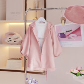 Vjetrobranski kaput za djevojčice Kaput Jakna Gornja odjeća 2024 Na zalihama Proljeće Jesen Pamuk Školska odjeća na otvorenom Tinejdžeri Dječja odjeća