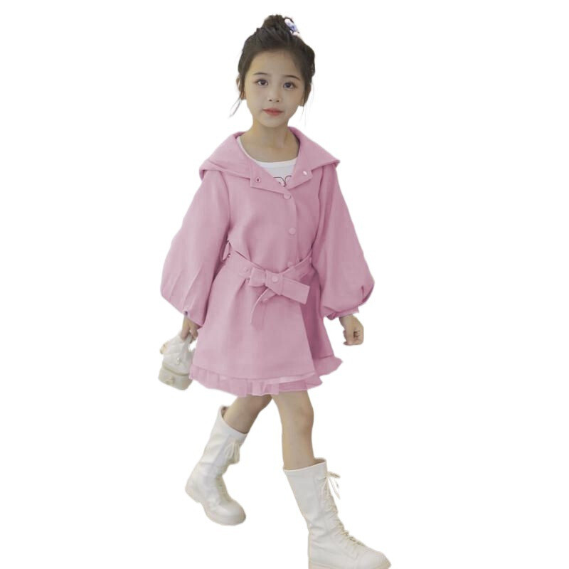 Vjetrobranski kaput za djevojčice Kaput Jakna Gornja odjeća 2024 Na zalihama Proljeće Jesen Pamuk Školska odjeća na otvorenom Tinejdžeri Dječja odjeća