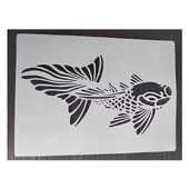 1 KOM 21*29 cm Predložak zlatne ribice DIY Šablone za slojeve Zidne slike Spomenar Bojanje Album za utiskivanje Predložak ukrasnih kartica