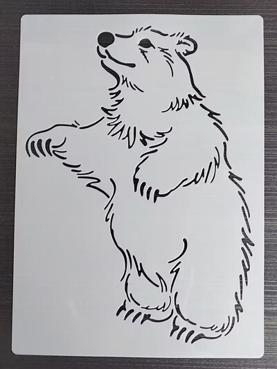 1 KOM 21*29 cm Predložak zlatne ribice DIY Šablone za slojeve Zidne slike Spomenar Bojanje Album za utiskivanje Predložak ukrasnih kartica