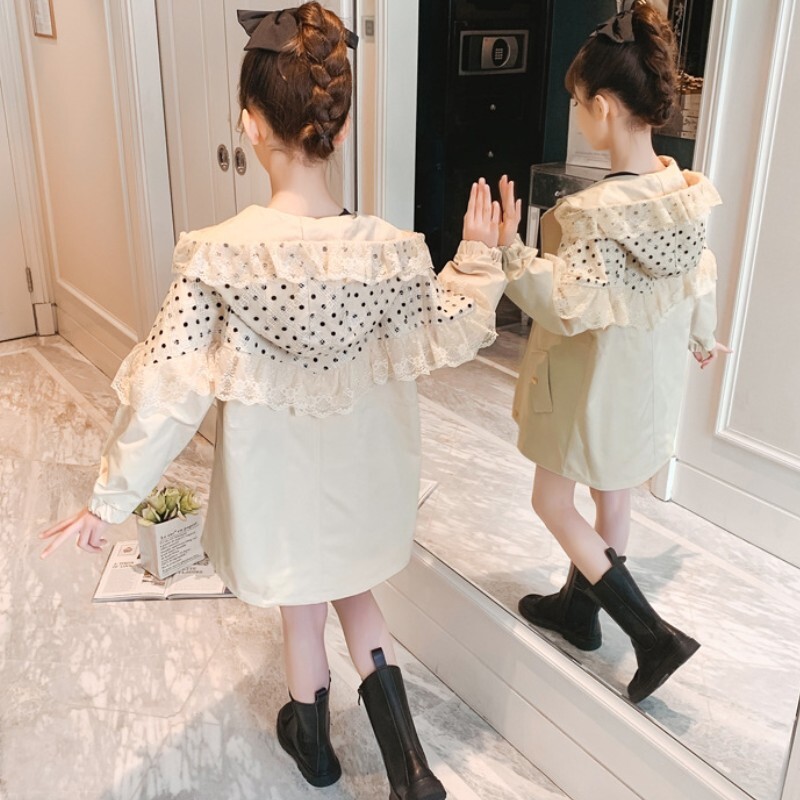 Jachete pentru fete Îmbrăcăminte împotriva vântului Bumbac 2023 Roz Primăvară Toamnă Înaltă calitate Copii Îmbrăcăminte pentru copii rezistentă la vânt