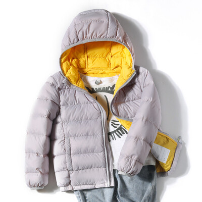 Kvaliteetsed laste talvemantlid jakidUued ülikerged kapuutsiga poistele, tüdrukutele, kaasaskantavad tuulekindlad puhvis parkad