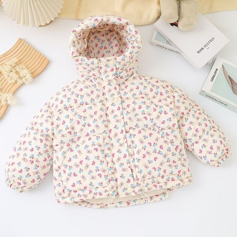 Dječja puhasta jakna za djevojčice Zimske parke Snowsuit Korejski dječji kaput s kapuljačom Dječja odjeća 2-7 godina 2023.