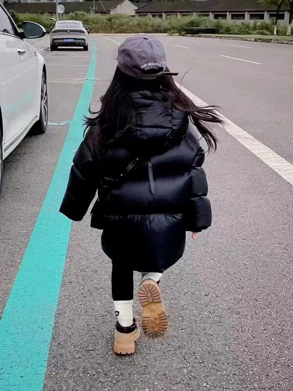 Детско черно злато, детско пухено яке със средна дължина, удебелено хлебно яке, памучно яке за момчета и момичета, горнище, детско облекло