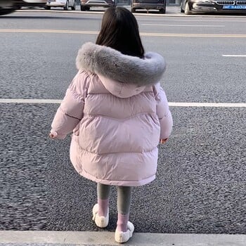 Girls Down Coat Jacket Cotton Windbreak Outwear 2023 Hairy Warm Thicken Velvet Winter Skiwear Plus Size Παιδικά ρούχα