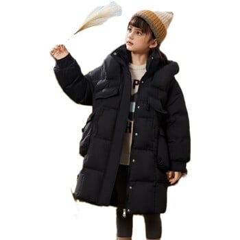 Girls Down Coat Jacket Cotton Windbreak 2023 Dazzling Warm Plus Thicken Winter Skiwear Ten Degrees Below Zero Παιδικά ρούχα