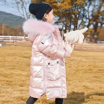 Girls Down Coat Jacket Cotton Outwear 2023 Packet Warm Thicken Winter Skiwear Αντιανεμικό Plus Size Παιδικά Ρούχα