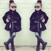 Jachetă pentru fete, iarnă din bumbac, 2023, drăguț, cald și blănuri groase, pardesiu, costum de zăpadă, îmbrăcăminte pentru copii