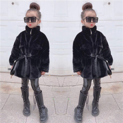 Jachetă pentru fete, iarnă din bumbac, 2023, drăguț, cald și blănuri groase, pardesiu, costum de zăpadă, îmbrăcăminte pentru copii