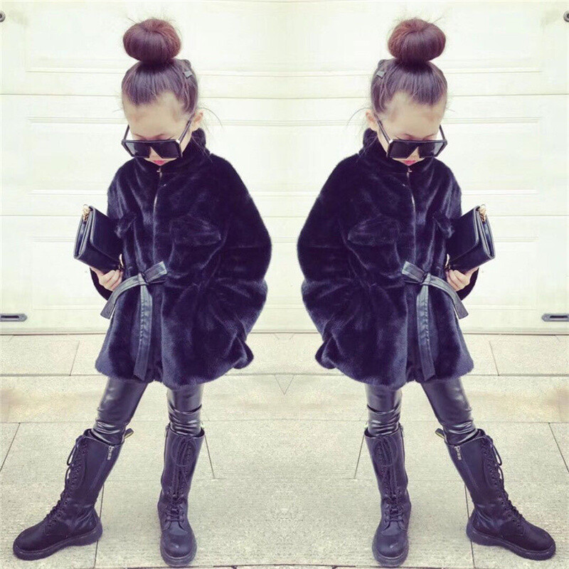 Jachetă pentru fete, iarnă din bumbac, 2023, drăguț, cald și blănuri groase, pardesiu, costum de zăpadă, îmbrăcăminte pentru copii