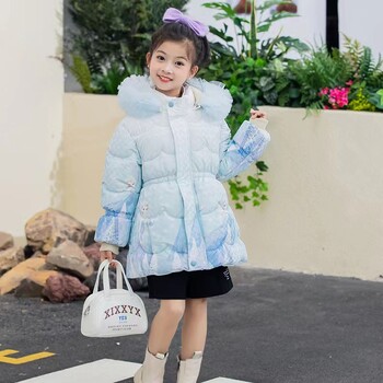 Girls Down Coat Jacket Cotton Outerwear Windbreak 2023 Elegant Thicken Velvet Χειμερινό ζεστό Snowsuit Παιδικά ρούχα