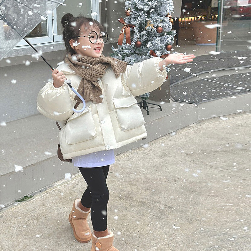 Talvine laste puuvillane sulejope Tüdrukutele Paks tuulekindel lumekostüüm Lastele Parka Väikelapse Mantlid Lasteriided XMP327