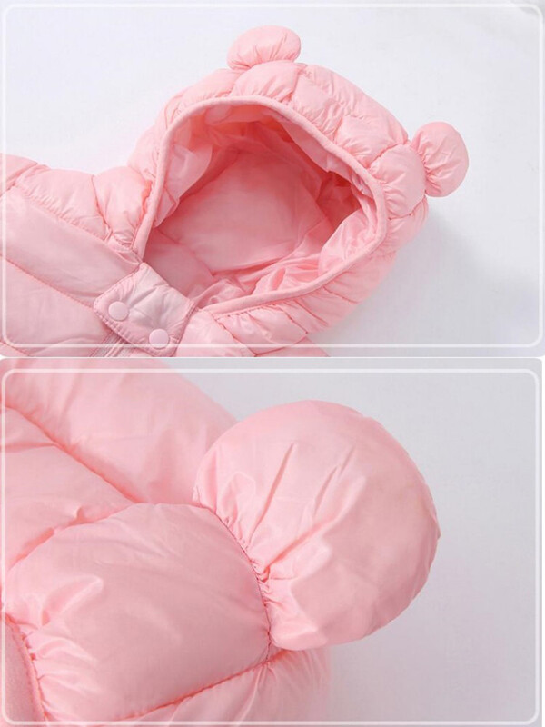 Armsad Kõrvad Kerged sulejoped Lapsed Poisid Tüdrukud Beebimantlid Sügistalvel Soojad Tõmblukuga Kapuutsiga ülerõivad Vabaajariided 1-5Y