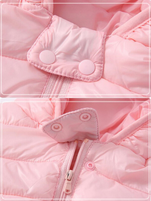 Armsad Kõrvad Kerged sulejoped Lapsed Poisid Tüdrukud Beebimantlid Sügistalvel Soojad Tõmblukuga Kapuutsiga ülerõivad Vabaajariided 1-5Y