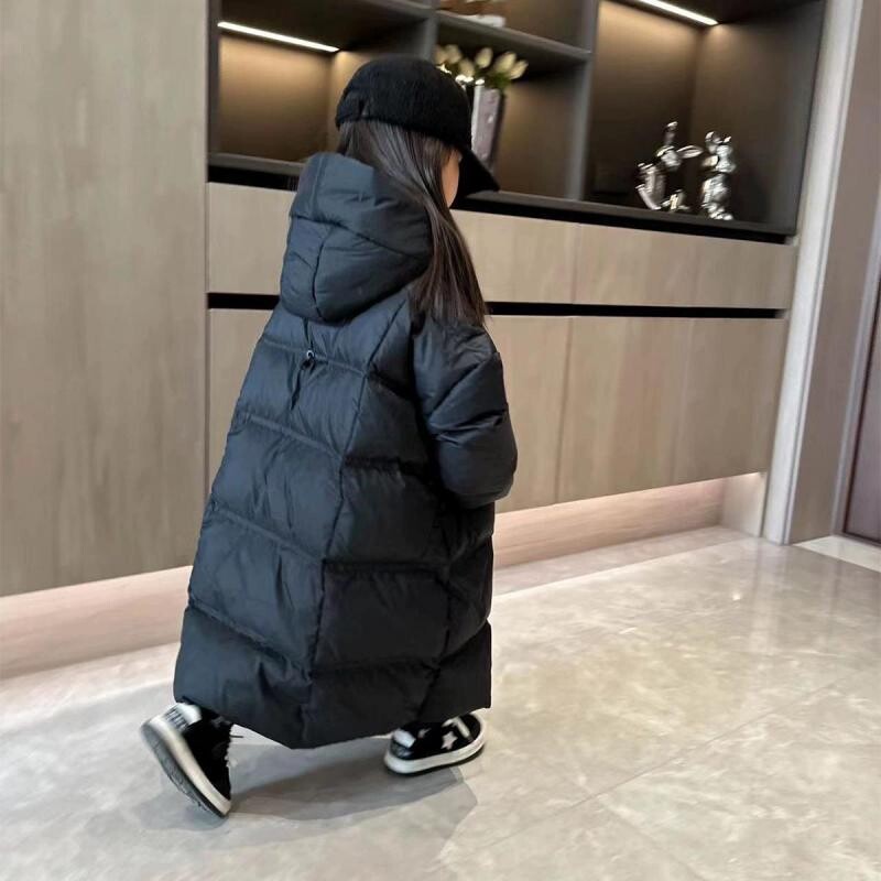 Lahtised talvejoped lastele Tüdrukutele ühevärvilised puuvillased polsterdatud soojad üleriided Teismeliste laste ülerõivad Tuulejoped parkad