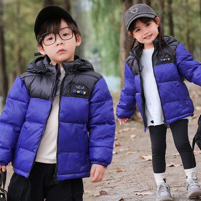 Poistele Talvise Soojad Joped Puuvillane Lasteriided Sügis Uus Parkmantel Tüdruk Paksud kombinesoonid Kapuutsiga lasteriided Ülerõivad