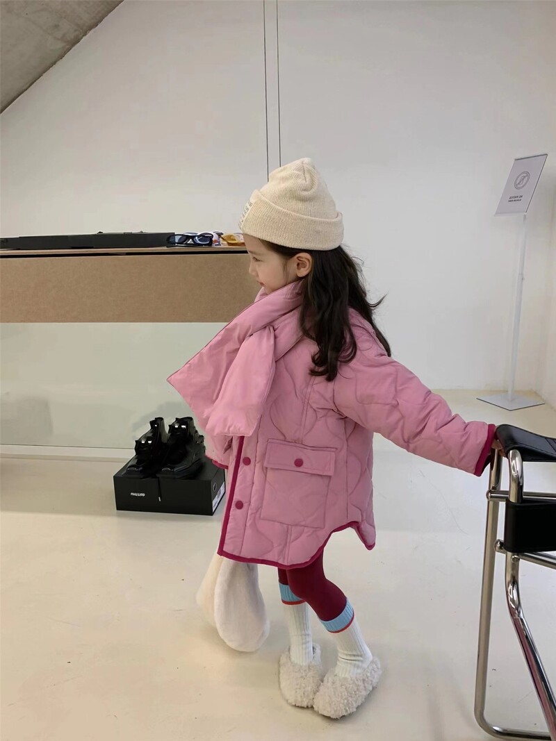 Tüdrukute ülerõivad 2024 Paks mantel puuvillane jakk Talveriided Uued lasterõivad Talveriided tüdrukutele