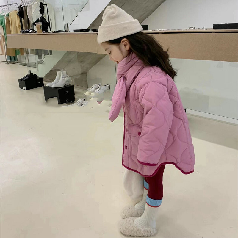 Tüdrukute ülerõivad 2024 Paks mantel puuvillane jakk Talveriided Uued lasterõivad Talveriided tüdrukutele