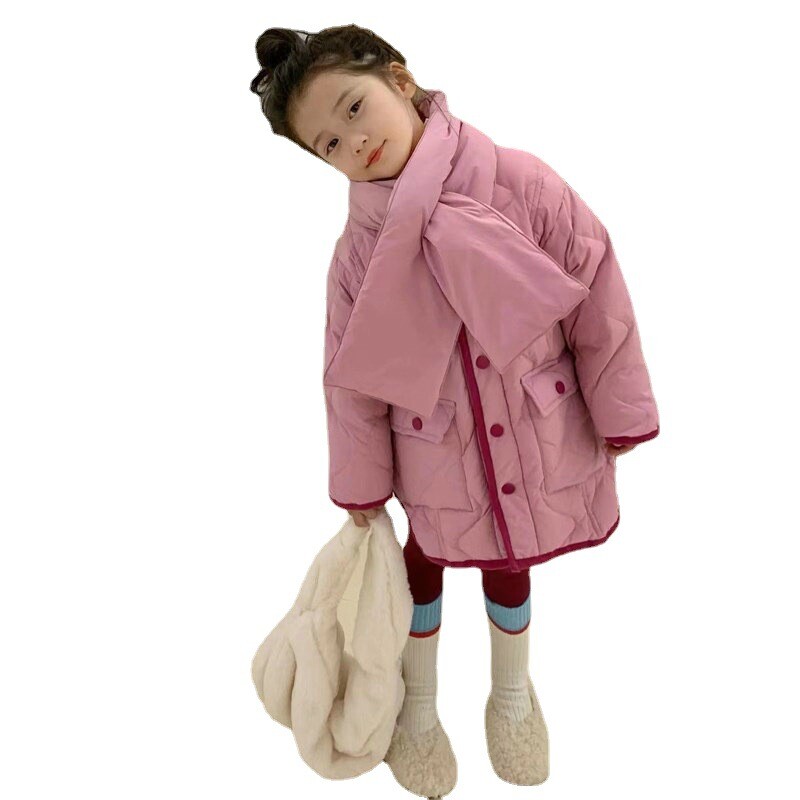 Tüdrukute ülerõivad 2024 Paks mantel puuvillane jakk Talveriided Uued lasterõivad Talveriided tüdrukutele