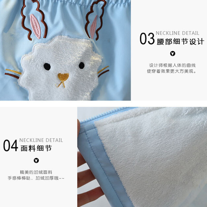 2 3 4 5 6 7 8 години Ново зимно яке за момичета плюс кадифено топло детско яке Ветровка с качулка Детско връхно облекло