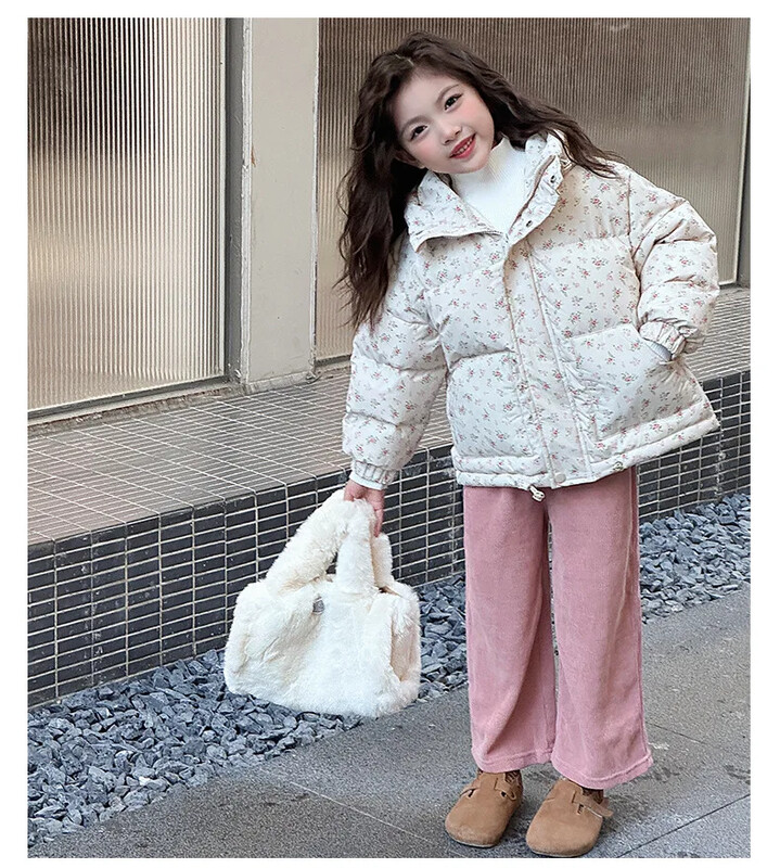 Djevojke Donja cvjetna odjeća podstavljena pamukom New Foreign Style Zimska odjeća Donja odjeća podstavljena pamukom Zimska jakna Bread Down