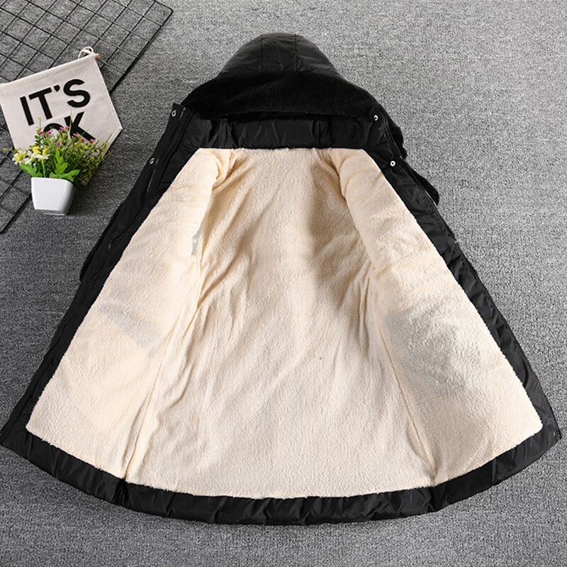 5 6 8 10 12 aastat suurte tüdrukute mantel Sügistalvine soe laste jope tüdrukutele Mood pikk stiil kapuutsiga ülerõivad lasteriided