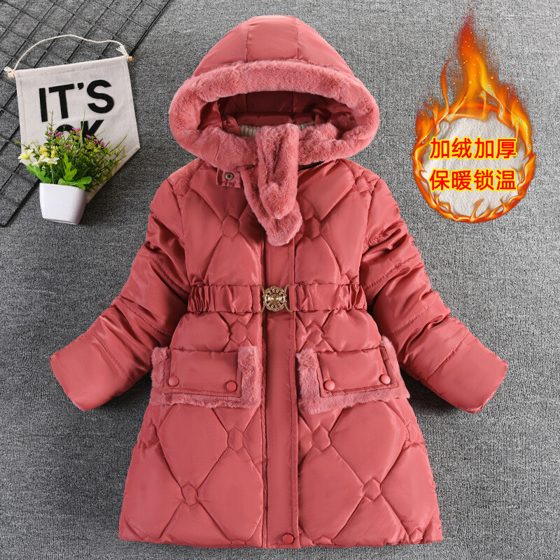 5 6 8 10 12 aastat suurte tüdrukute mantel Sügistalvine soe laste jope tüdrukutele Mood pikk stiil kapuutsiga ülerõivad lasteriided