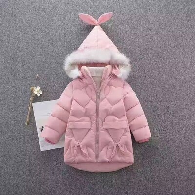 Tüdrukute puuvillane talvemantel Uus Korea lastemood sule puuvillane mantel Laste joped Tüdrukutele Riietus Tüdrukud 7 9 10 11 12 aastat