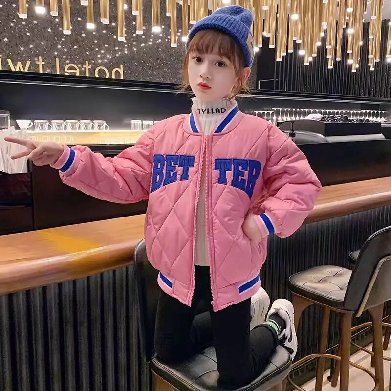 2024 Jachetă nouă de primăvară pentru copii, topuri de baseball, bumbac, haine pentru copii, pentru adolescenți, paltoane și îmbrăcăminte exterioară, 5 7 9 11 13 14 ani