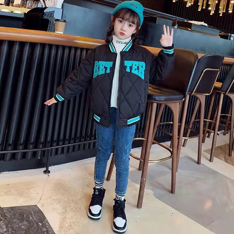 2024 Jachetă nouă de primăvară pentru copii, topuri de baseball, bumbac, haine pentru copii, pentru adolescenți, paltoane și îmbrăcăminte exterioară, 5 7 9 11 13 14 ani