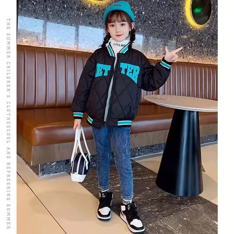 2024 Jachetă nouă de primăvară pentru copii, topuri de baseball, bumbac, haine pentru copii, pentru adolescenți, paltoane și îmbrăcăminte exterioară, 5 7 9 11 13 14 ani