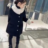 Palton gros pentru fete cu jachetă din bumbac 2024 Nouă iarnă Îmbrăcăminte pentru copii La modă Versatil Durabil Haine de iarnă pentru fetiță