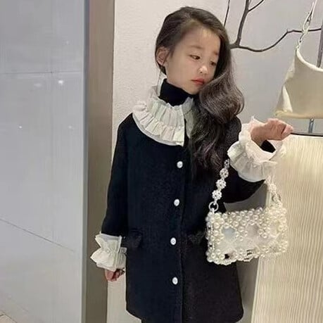 Palton gros pentru fete cu jachetă din bumbac 2024 Nouă iarnă Îmbrăcăminte pentru copii La modă Versatil Durabil Haine de iarnă pentru fetiță