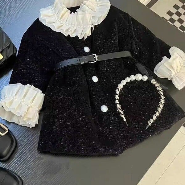 Palton gros pentru fete cu jachetă din bumbac 2024 Nouă iarnă Îmbrăcăminte pentru copii La modă Versatil Durabil Haine de iarnă pentru fetiță