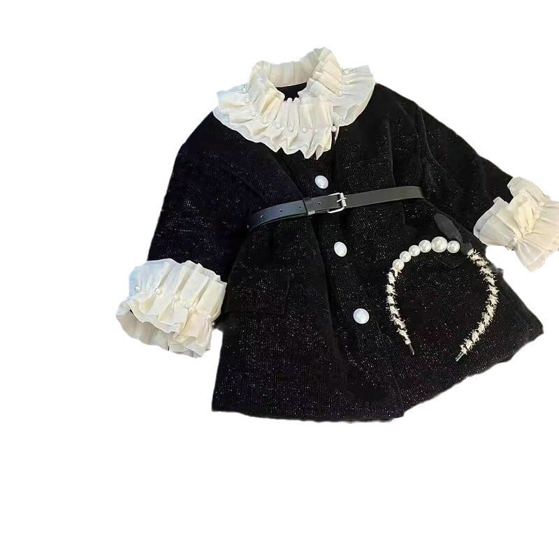 Palton gros pentru fete cu jachetă din bumbac 2024 Nouă iarnă Îmbrăcăminte pentru copii La modă Versatil Durabil Haine de iarnă pentru fetiță