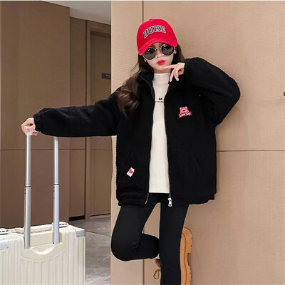 Kaput za djevojčice Jakna Zimska pamučna vjetrovka 2023 Princess Warm Plus Thicken Tinejdžerski kaput Snježno odijelo Dječja odjeća