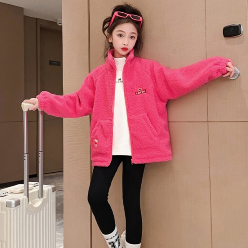 Kaput za djevojčice Jakna Zimska pamučna vjetrovka 2023 Princess Warm Plus Thicken Tinejdžerski kaput Snježno odijelo Dječja odjeća