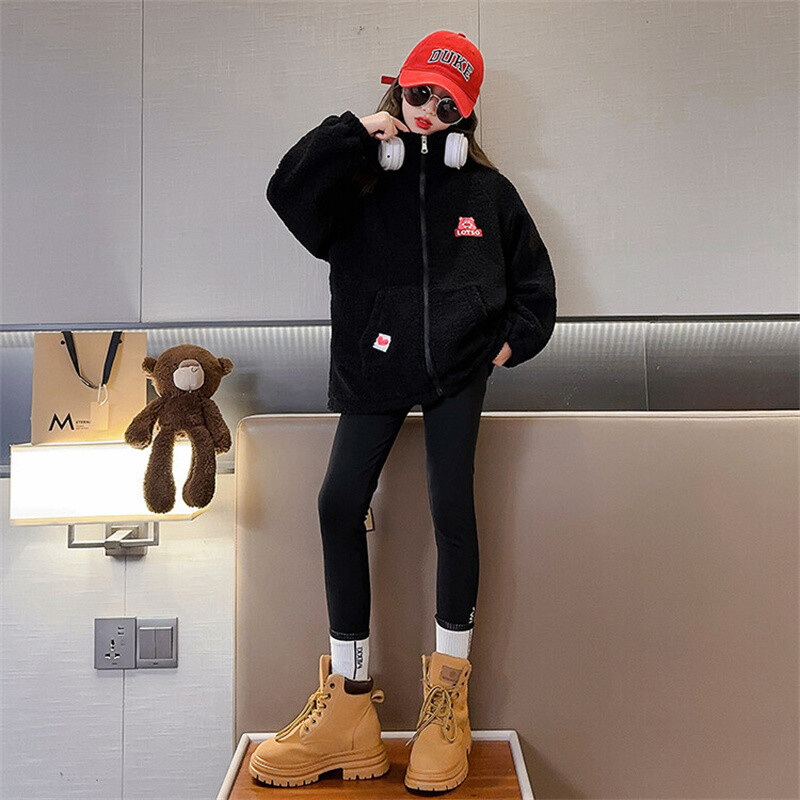 Kaput za djevojčice Jakna Zimska pamučna vjetrovka 2023 Princess Warm Plus Thicken Tinejdžerski kaput Snježno odijelo Dječja odjeća