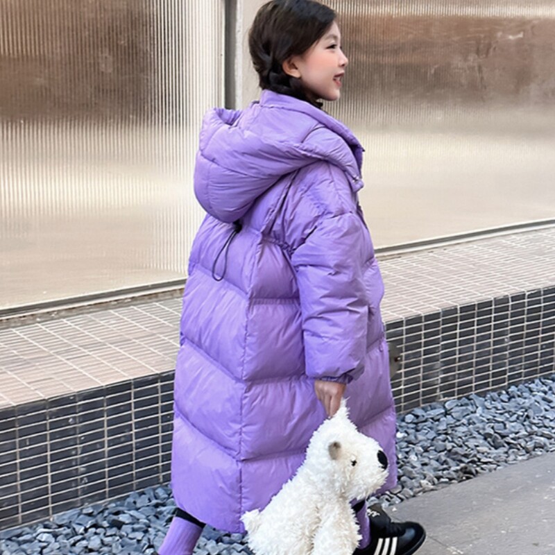 Tüdrukute sulejope Puuvillane tuuletõkkega mantel 2023 armas soe pluss paks talvine suusariided ülerõivad lasteriided