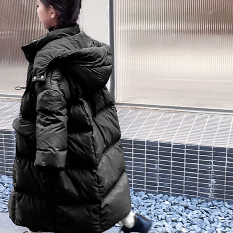 Tüdrukute sulejope Puuvillane tuuletõkkega mantel 2023 armas soe pluss paks talvine suusariided ülerõivad lasteriided