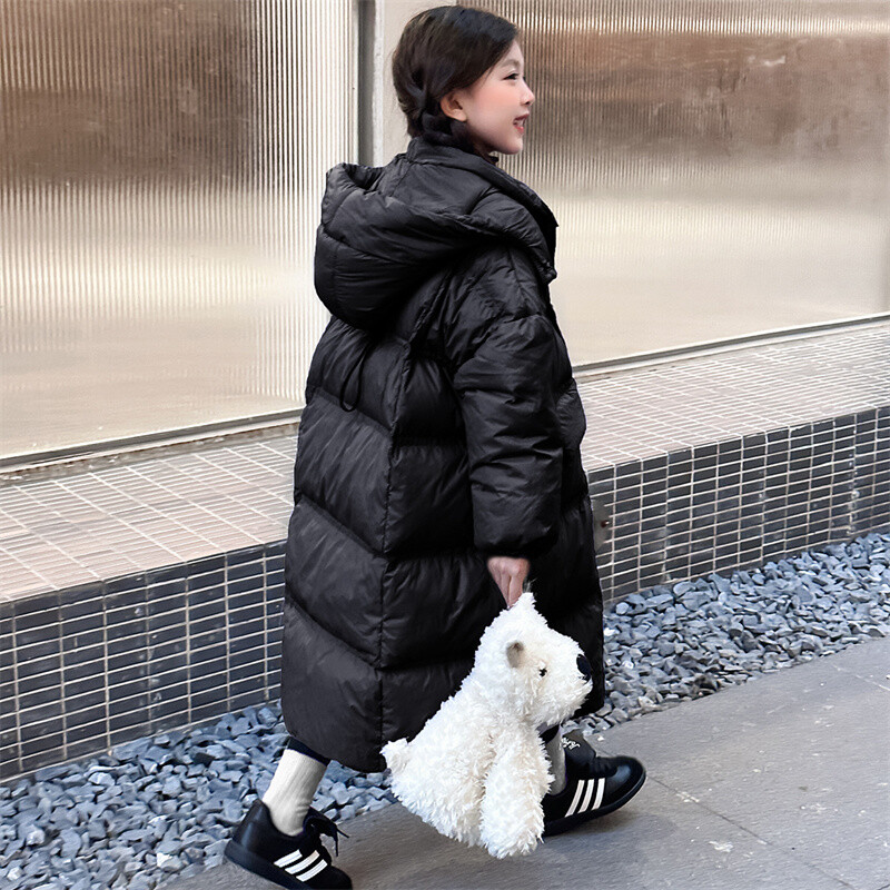 Tüdrukute sulejope Puuvillane tuuletõkkega mantel 2023 armas soe pluss paks talvine suusariided ülerõivad lasteriided