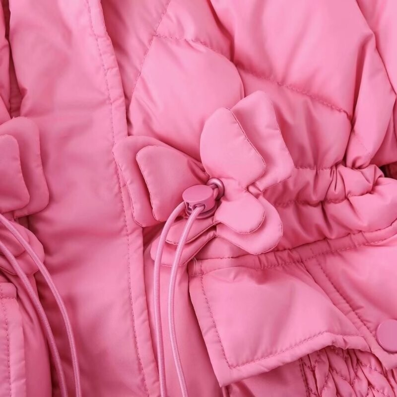 UUS Laste Parkas Talvine kapuutsiga sulejope Tüdrukutele Talveriided Lastele Soojad Paksu sametist kapuutsiga Beebimantlid Ülerõivad