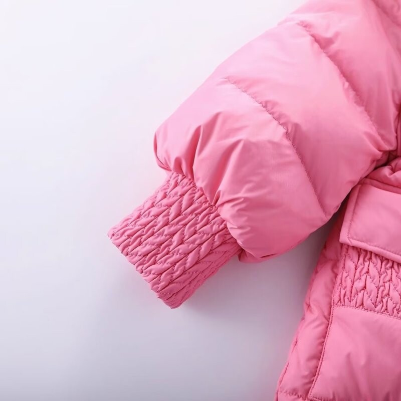 UUS Laste Parkas Talvine kapuutsiga sulejope Tüdrukutele Talveriided Lastele Soojad Paksu sametist kapuutsiga Beebimantlid Ülerõivad