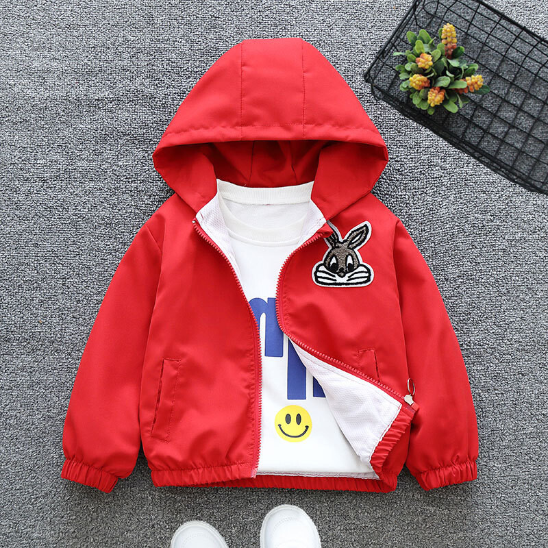 2 3 4 5 6 8 10 12 ani Adolescenți Fete Mantoane Primăvară Toamnă Desene Animat Iepure Model Parka Cu Glugă Pentru Copii Îmbrăcăminte exterioară pentru petrecere a timpului liber