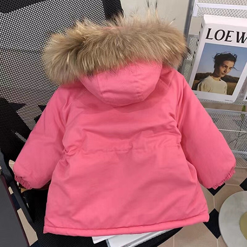 Parka Fete Nouă iarnă Haina pentru fetițe Jachetă fleece Costum de zăpadă cald 3-8 ani Parka cu glugă Îmbrăcăminte exterioară pentru copii Pânză de toamnă