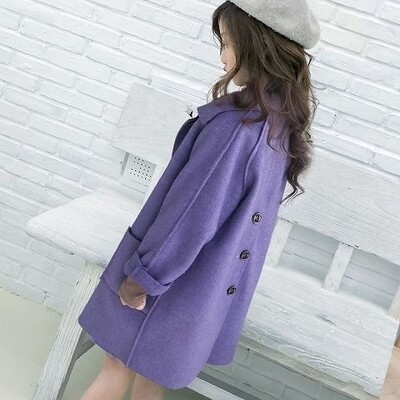 Noi fete de toamnă Paltoane de iarnă din lână Blends Jacket Dublu Sinteză Palton de lungime medie Îmbrăcăminte casual pentru copii haine pentru copii