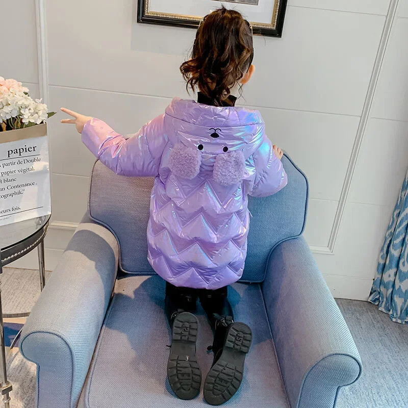 Tüdrukute puuvillane talvemantel Uus Korea lastemood sule puuvillane mantel Laste joped Tüdrukutele Riietus Tüdrukud 7 9 10 11 12 aastat